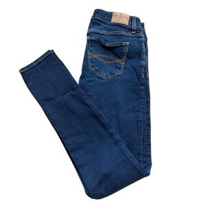 Abercrombie & Fitch Dark Blue y2k Low Rise Cigarette Jeans